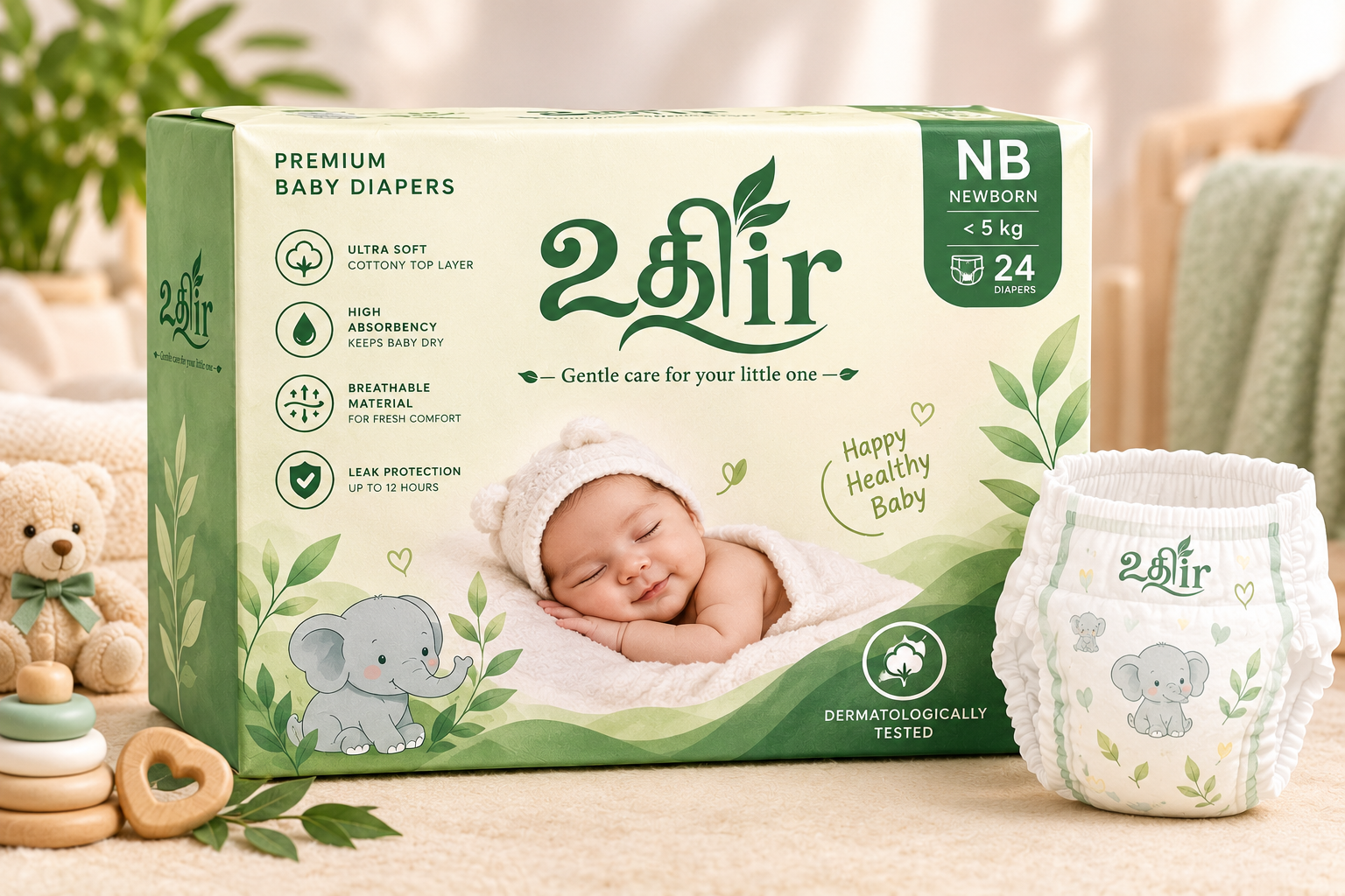 UTHIR baby diapers, size NB