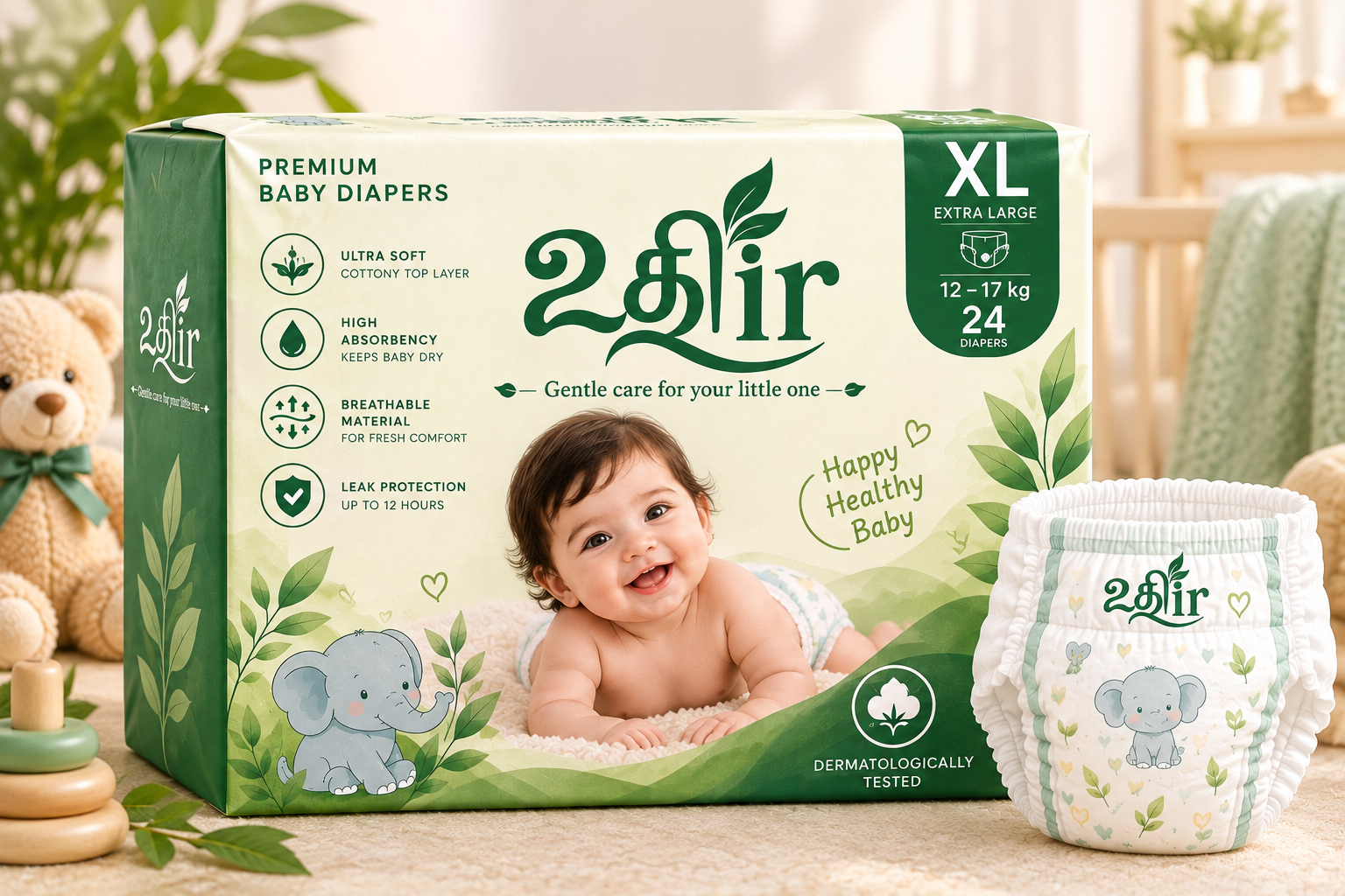 UTHIR baby diapers, size XL