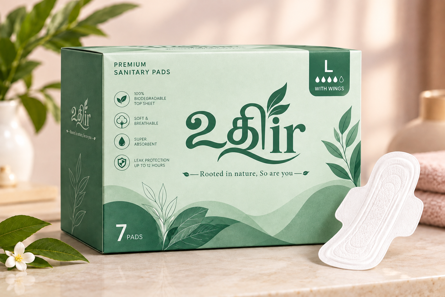 UTHIR large-size sanitary pad pack
